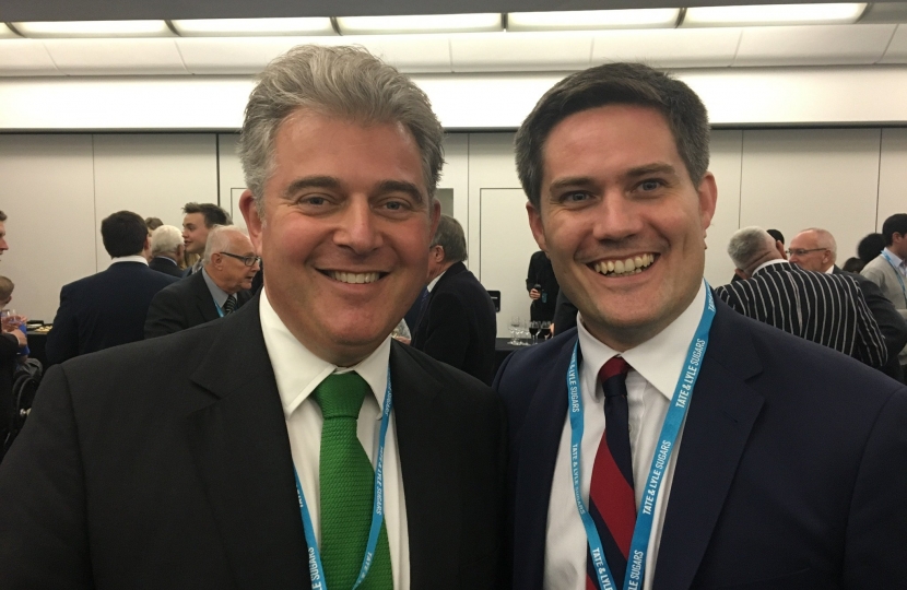 Brandon Lewis MP and James Tumbridge