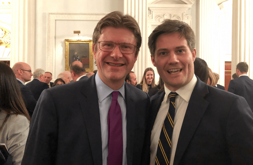 James Tumbridge and Greg Clark MP