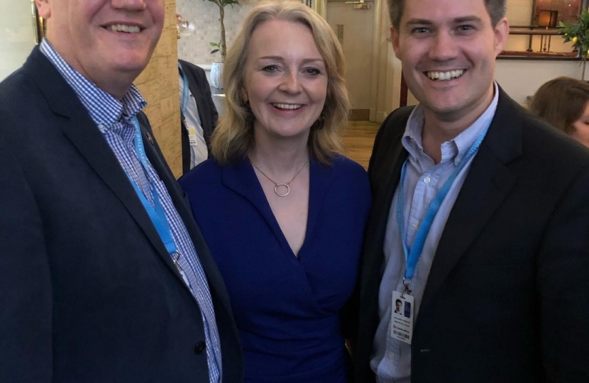 James Tumbridge and Liz Truss