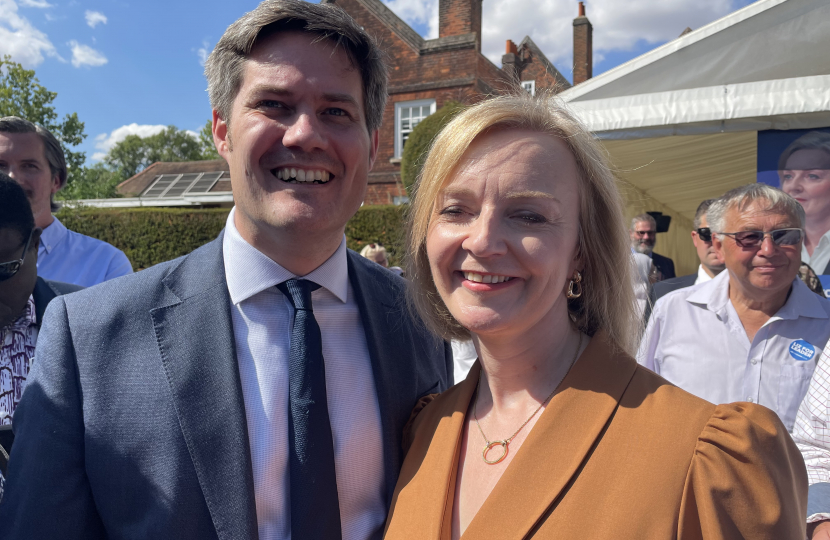 James Tumbridge and Liz Truss