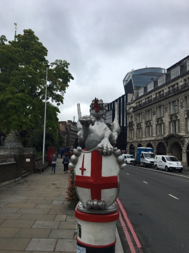 Dragon in the city at trinity square