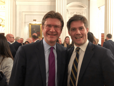 James Tumbridge and Greg Clark MP