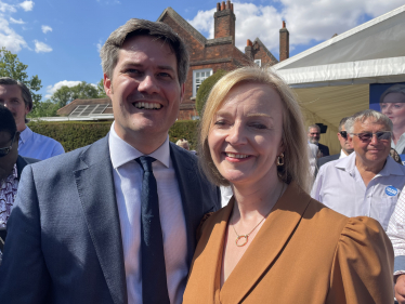 James Tumbridge and Liz Truss