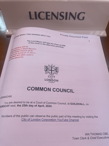 Summons for Common Council